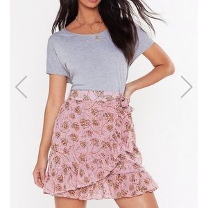 Floral Wrap Skirt